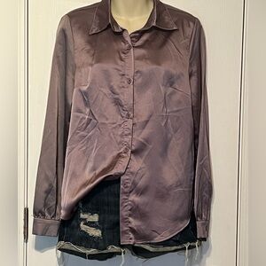 Silk style woman’s long sleeve shirt